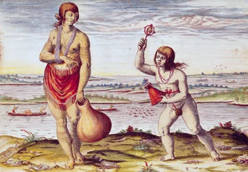 Une noble femme de Pomeiooc, tiré de 